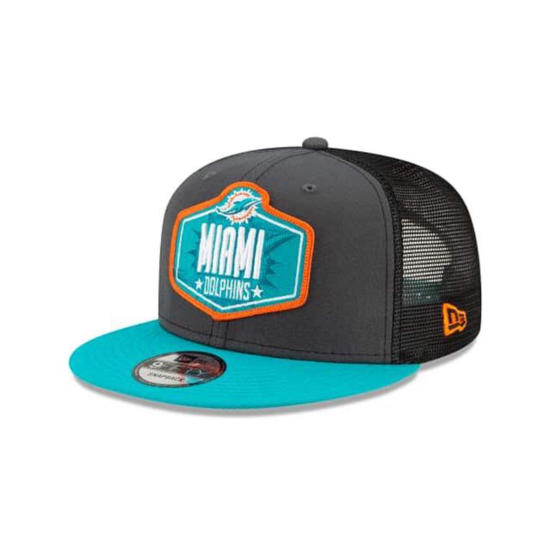 NFL Miami Dolphins Draft 9Fifty Snapback (HOH6546) - Grey New Era Caps